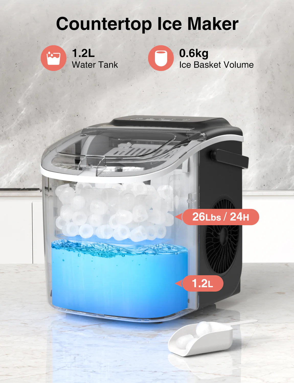 Smart Countertop Ice Maker