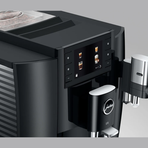 E8 Black Coffee Machine