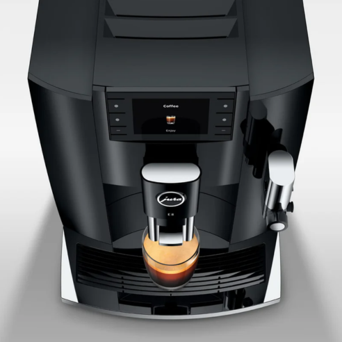 E8 Black Coffee Machine