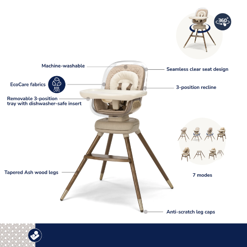 Kiskadee 360° Rotating High Chair